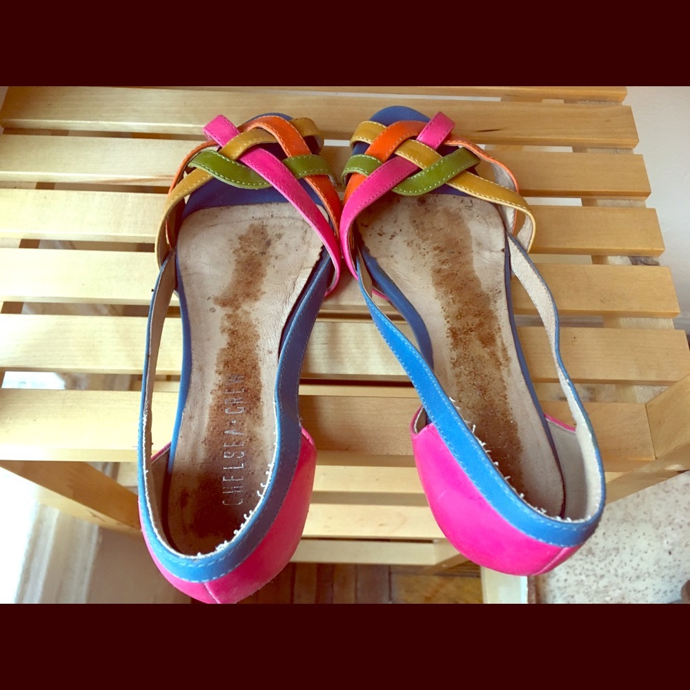Chelsea Crew rainbow sandals